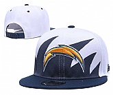 Chargers Team Logo White Black Adjustable Hat GS,baseball caps,new era cap wholesale,wholesale hats